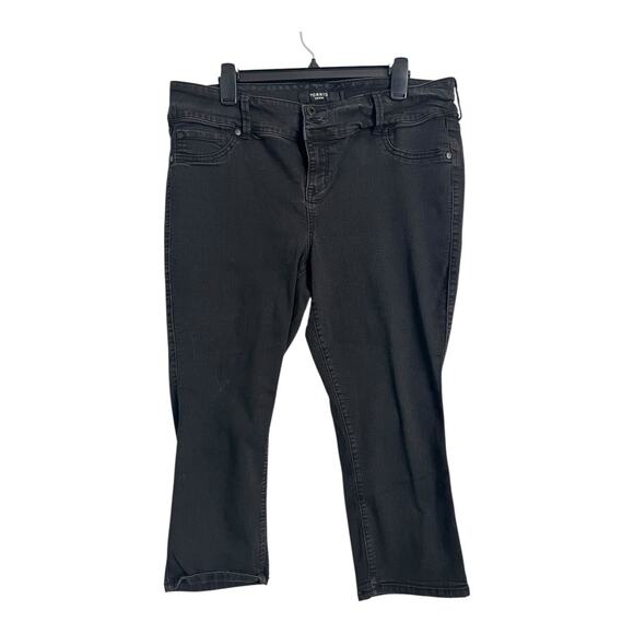 torrid Denim - Torrid Black Skinny Jean Capris plus Size 18 Stretch Denim Cropped Pants